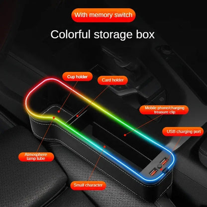 Cubby Buddy™ LED Car Seat Gap Filler Storage Box